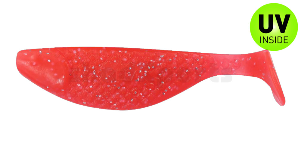000110138 Aqua 4" (ca. 10,0 cm) feuerrot-glitter
