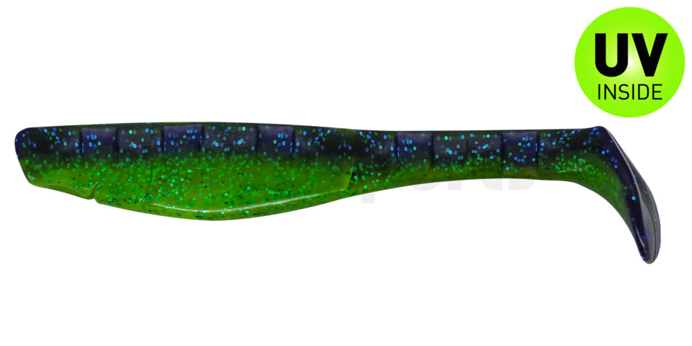000220B113 Kopyto-Classic 8" (ca. 20,0 cm) grün (chartreuse)-Glitter / blau-violett Glitter