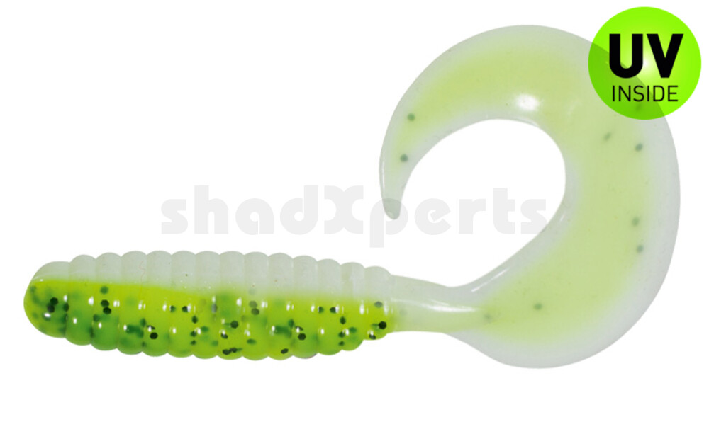 000508B045 Twister 4" laminiert (ca. 8,0 cm) reinweiss / Baby Bass