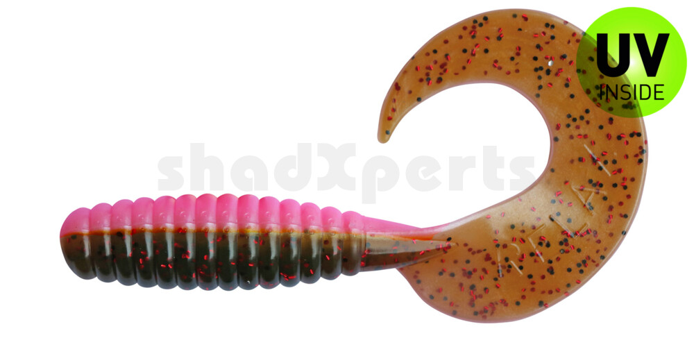 000508B316 Twister 4" laminiert (ca. 8,0 cm) bubblegum / Kaulbarsch