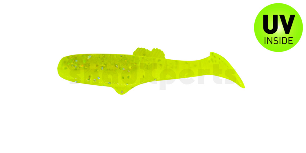 005007B034 Montana 2,5" (ca. 7cm) fluogelb  / fluogrün-Glitter