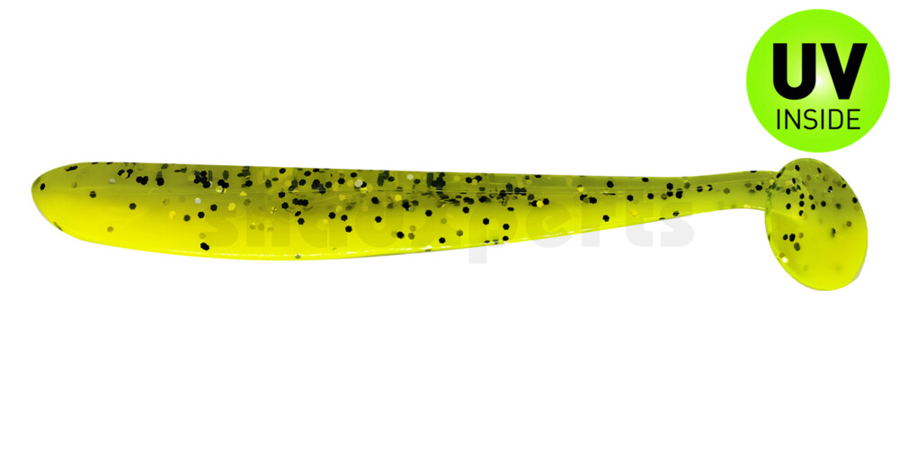 003413B034 Bass Shad 4,5“ (ca. 13 cm) fluogelb  / fluogrün-Glitter